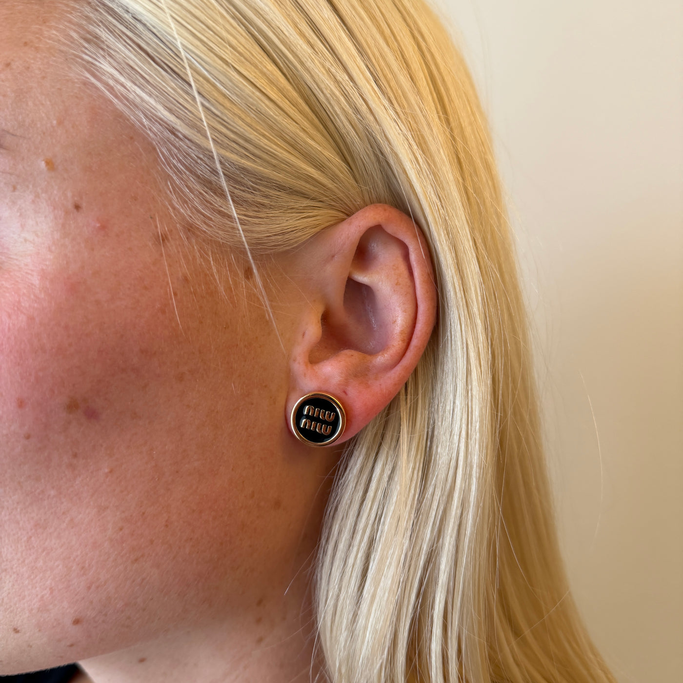 Reworked MiuMiu Stud - Earrings