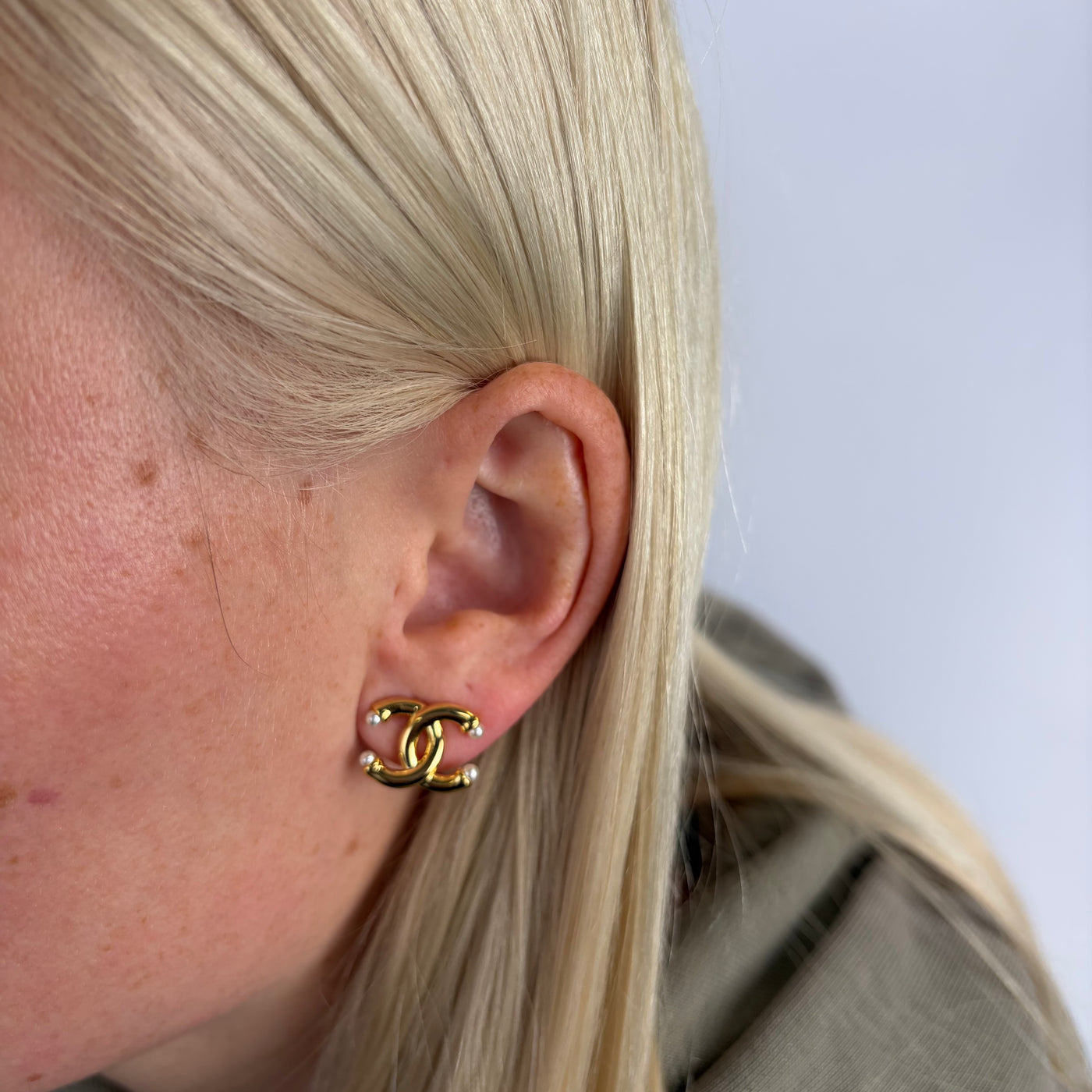 Reworked Chanel Vogue - Earrings