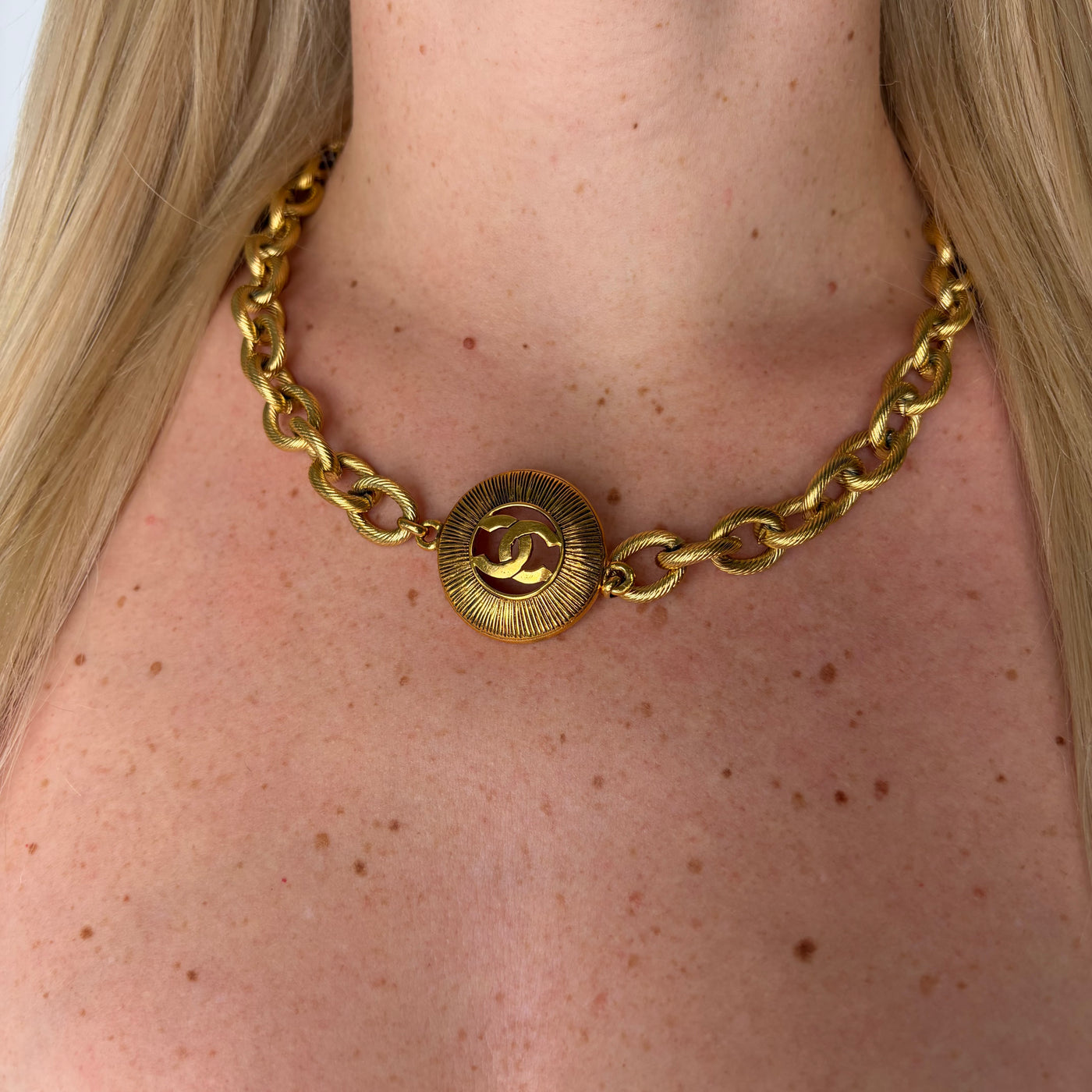 Reworked Chanel Medallion - Choker