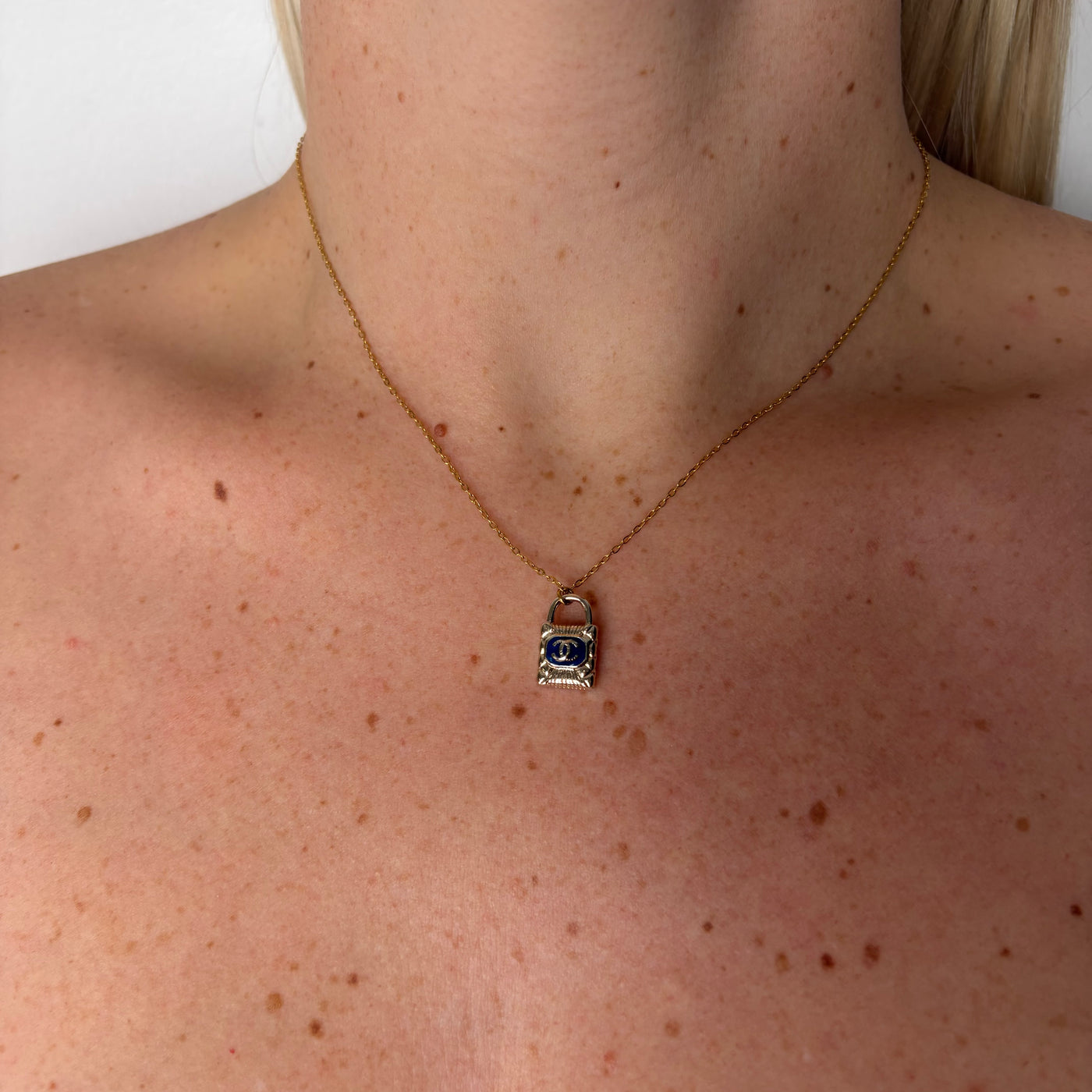 Reworked Chanel Lock  - Necklace