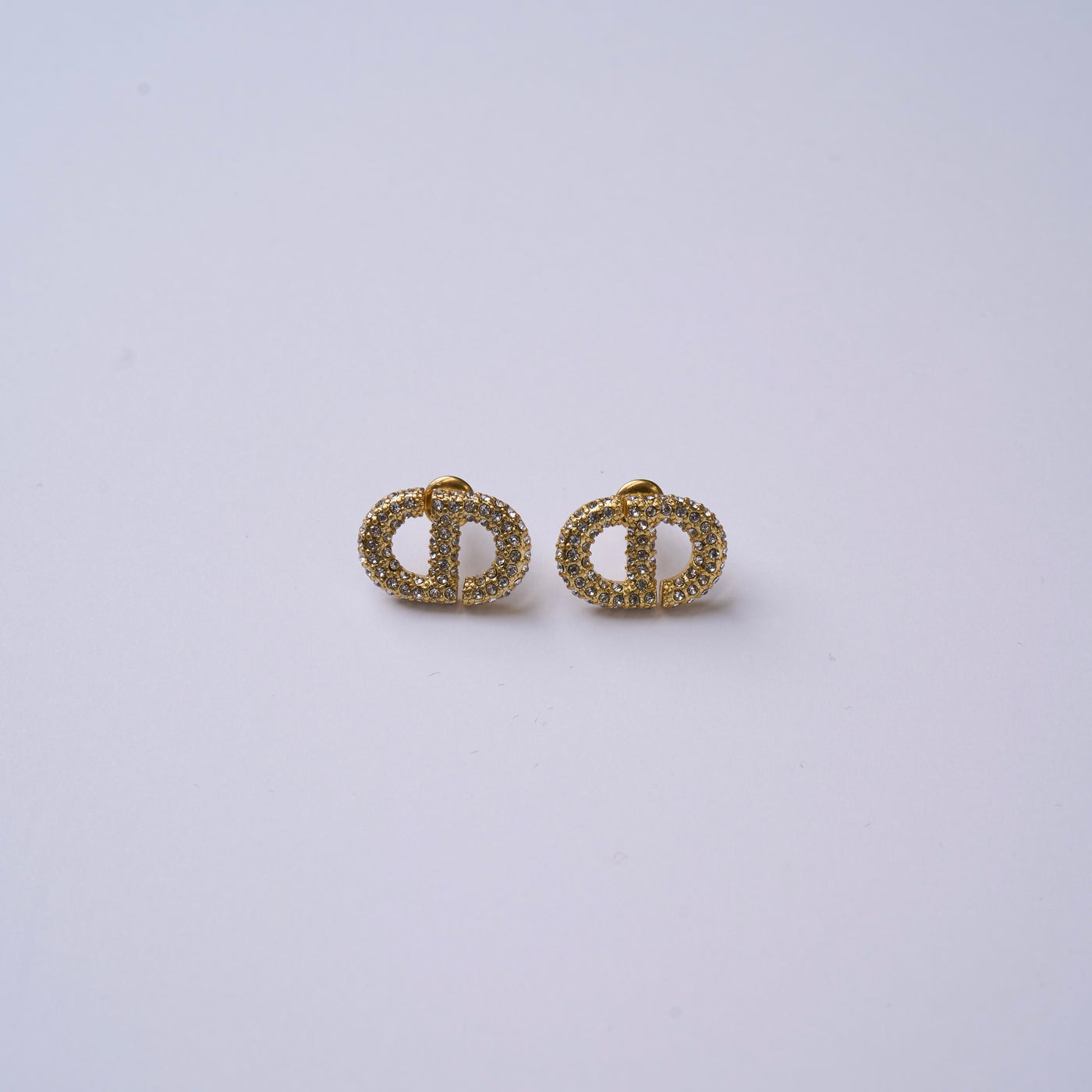 Reworked CD Strass - Earrings x