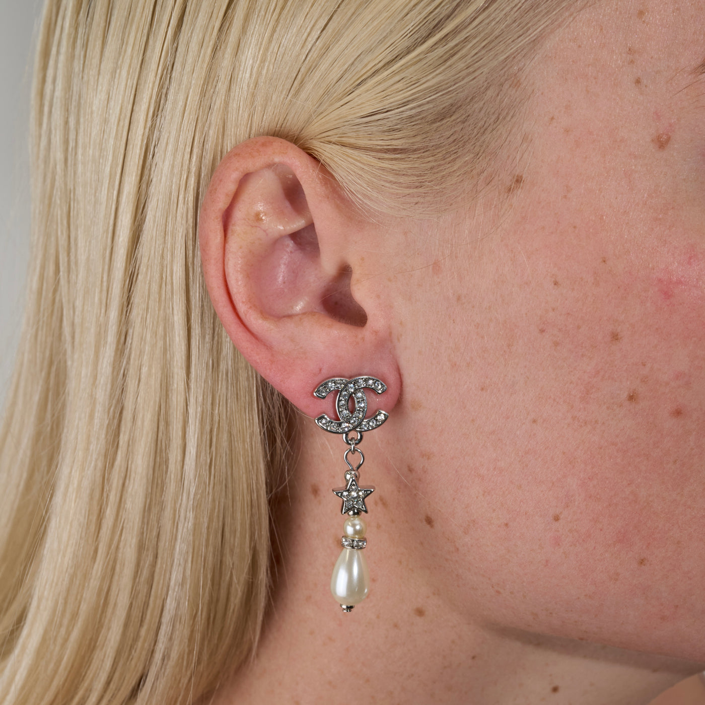 Reworked Chanel Galaxy - Earrings