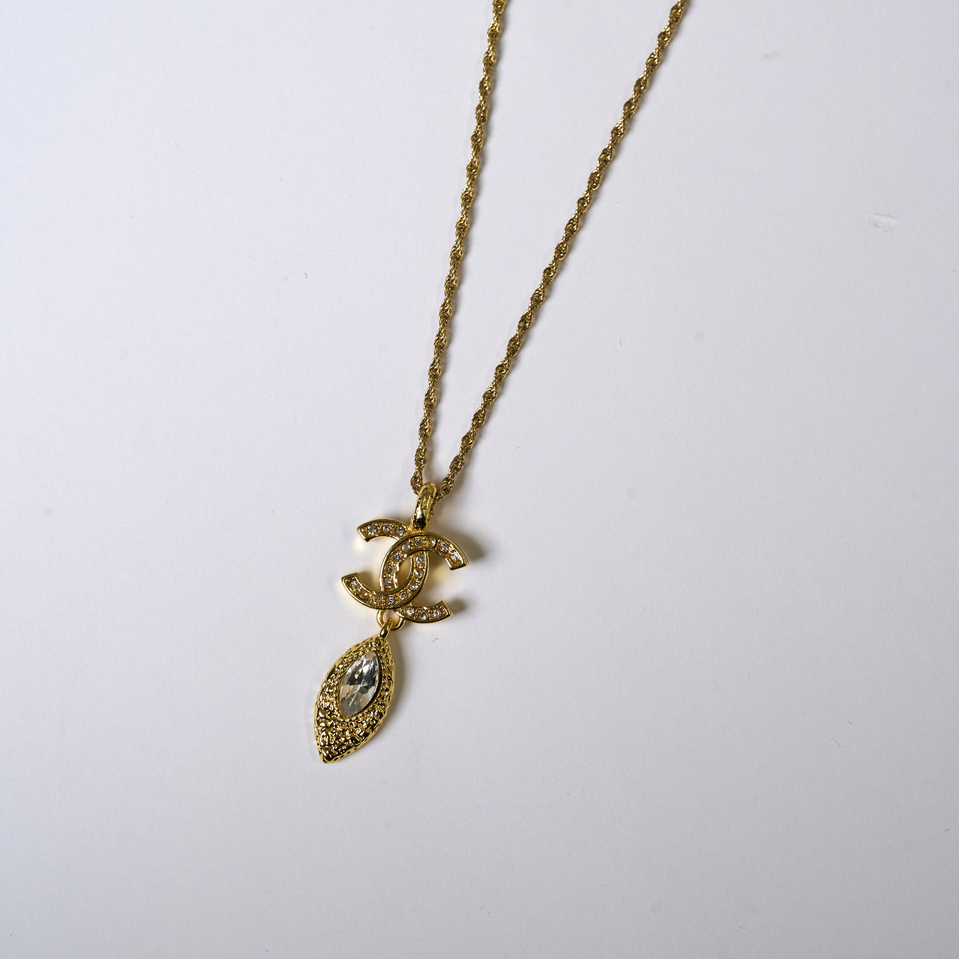 Reworked Chanel Leaf - Necklace
