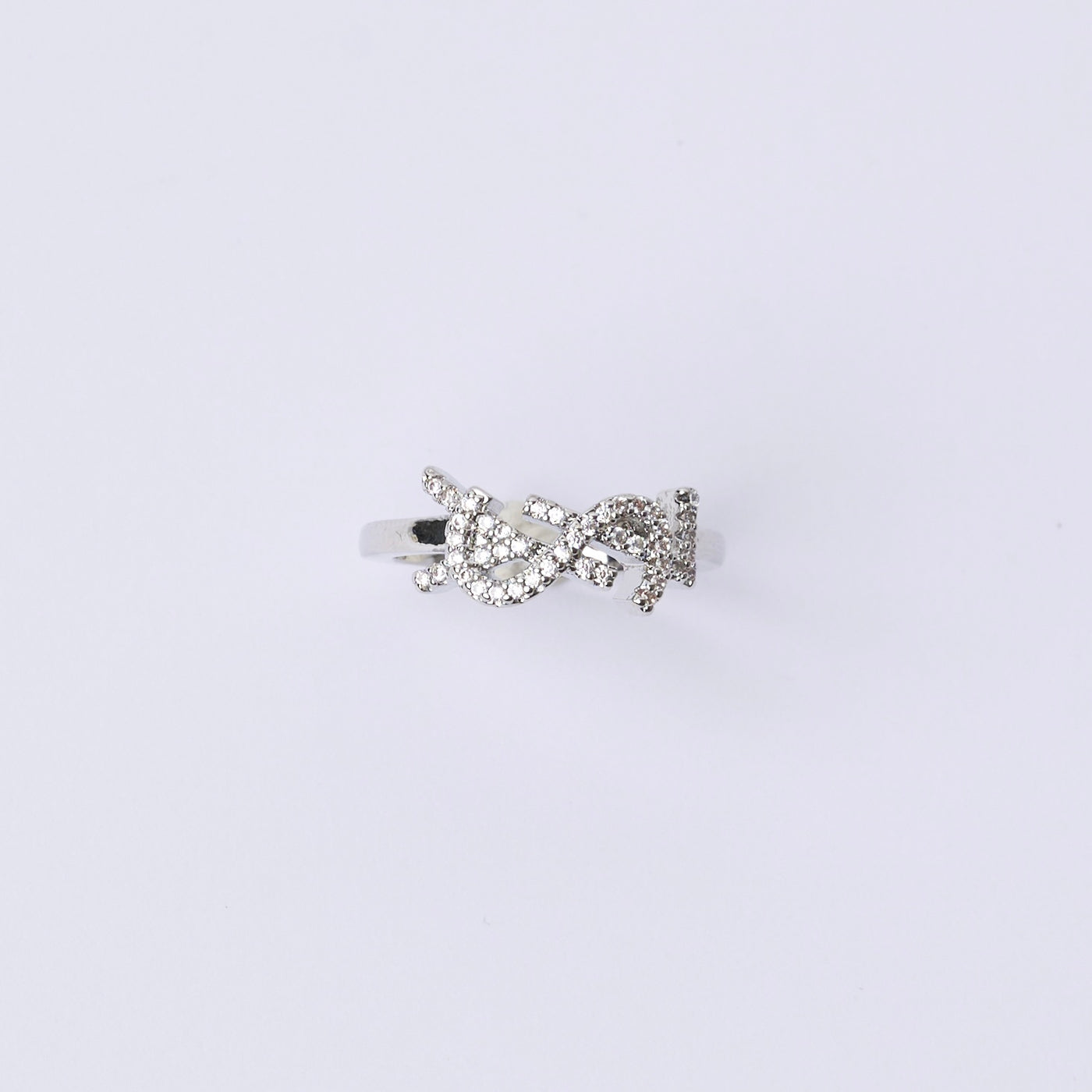Reworked YSL SIlver Strass - Ring