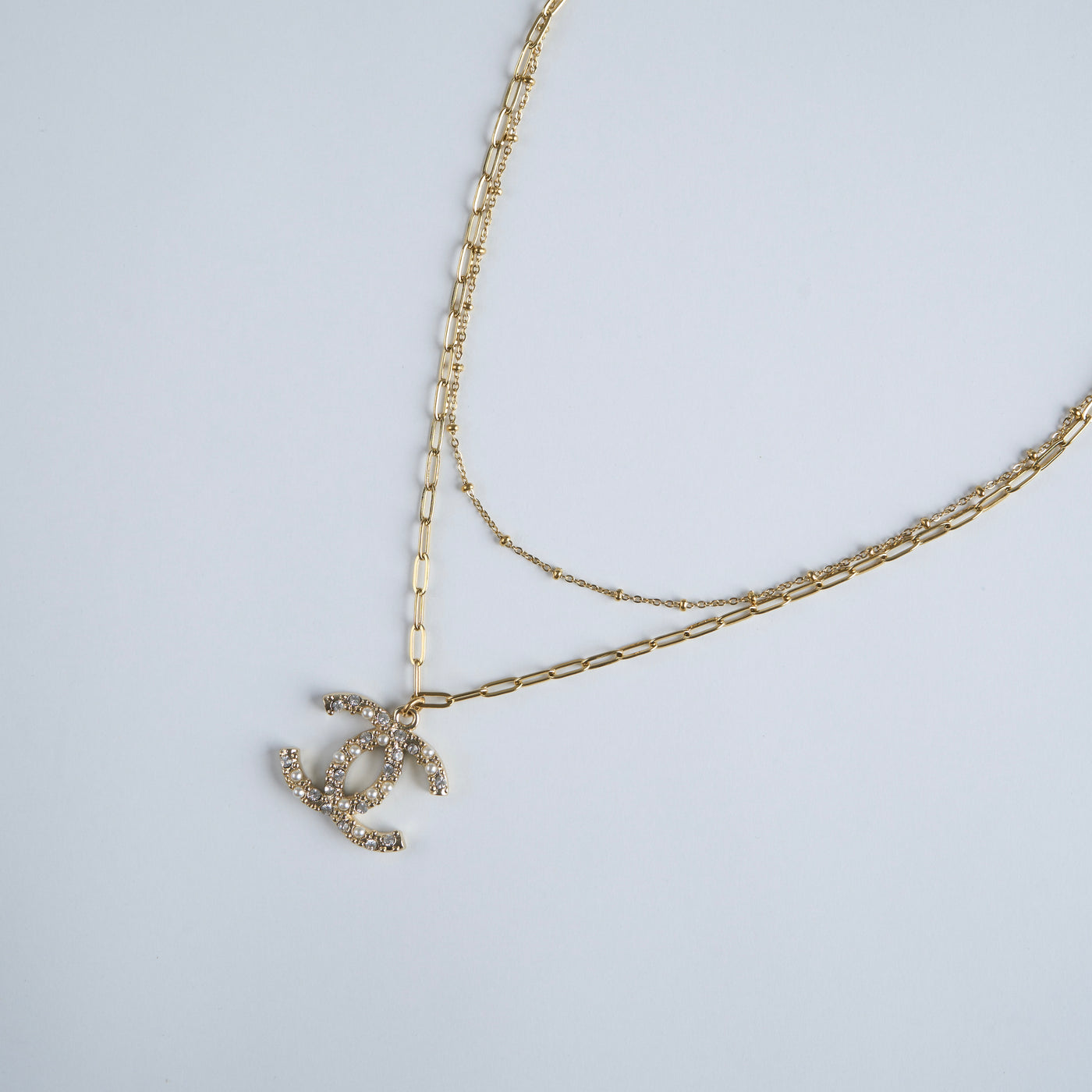 Reworked Chanel Double Chain - Necklace