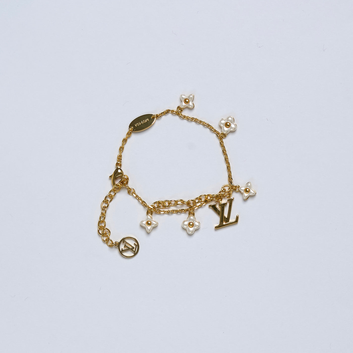 Reworked LV Pearl Bangle - Bracelet