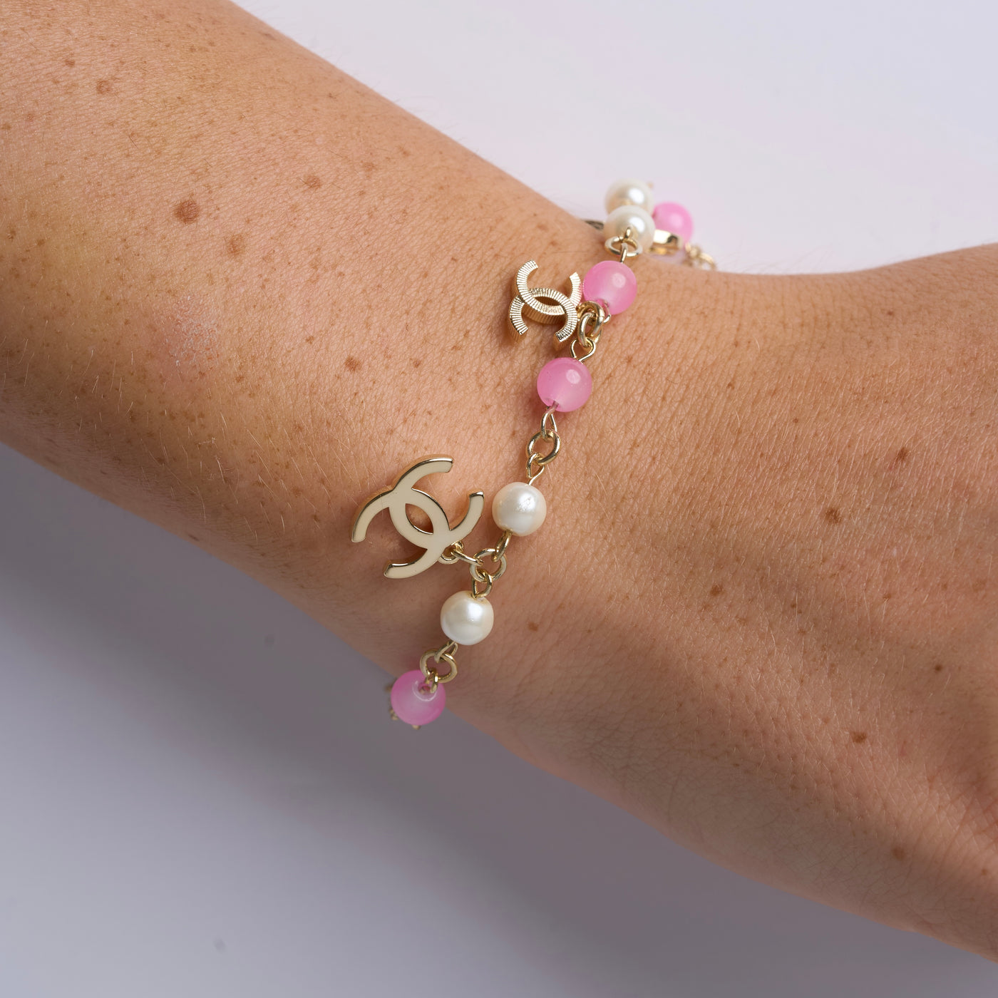 Reworked Chanel Ivory Beads - Bracelet