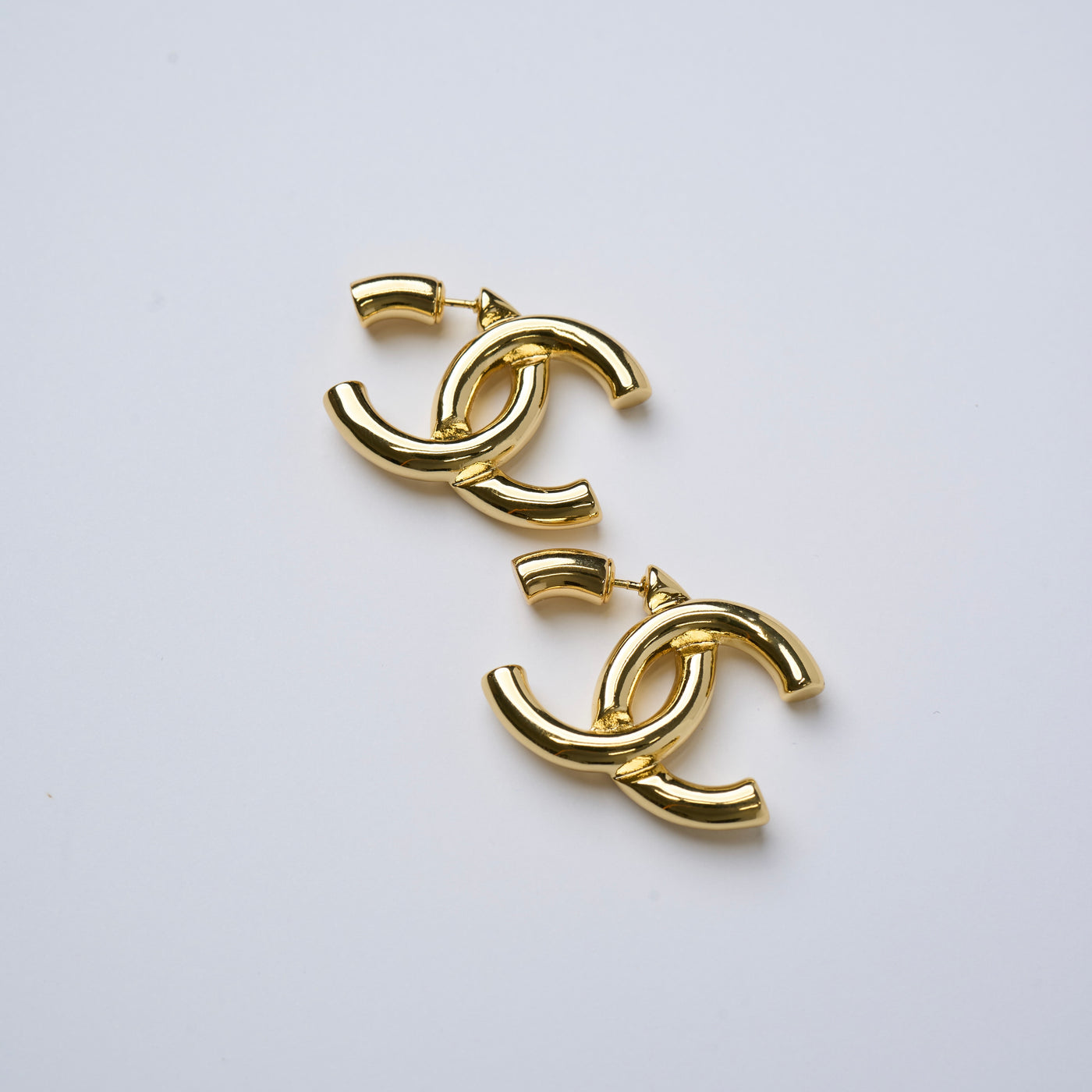Reworked Chanel Side Profile - Earrings