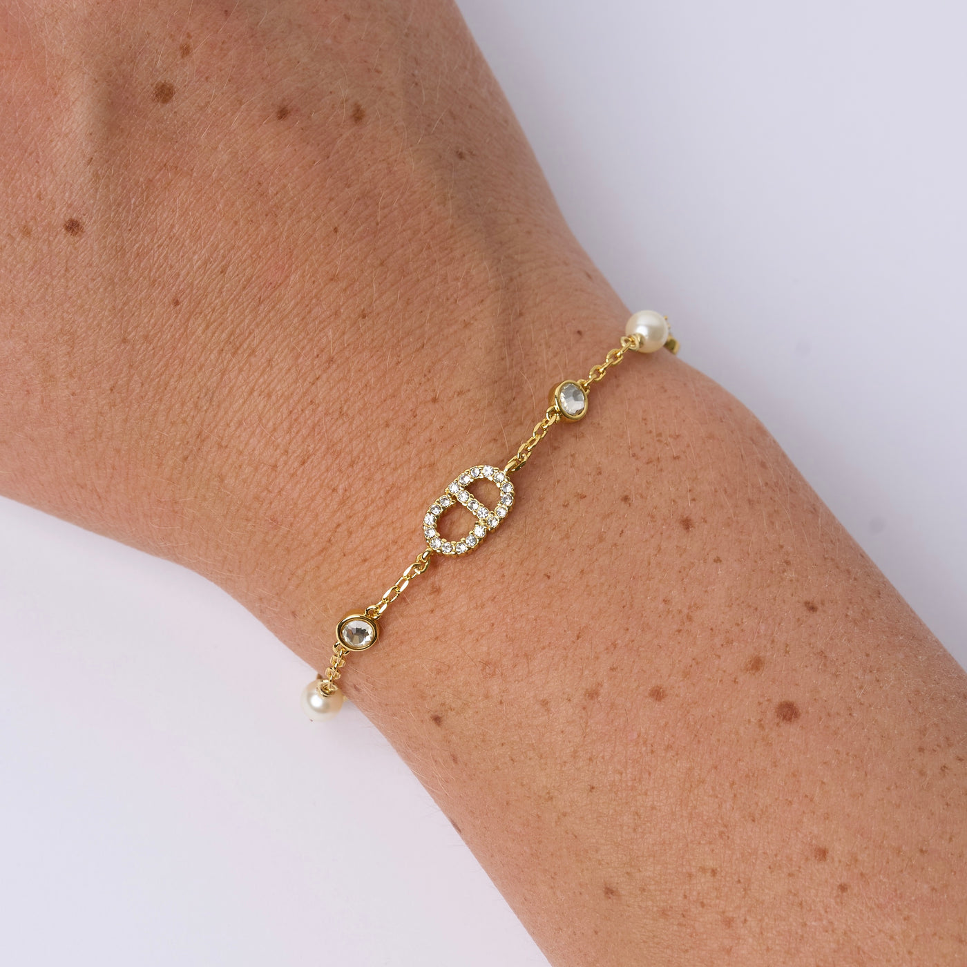 Reworked CD Mini Pearl - Bracelet