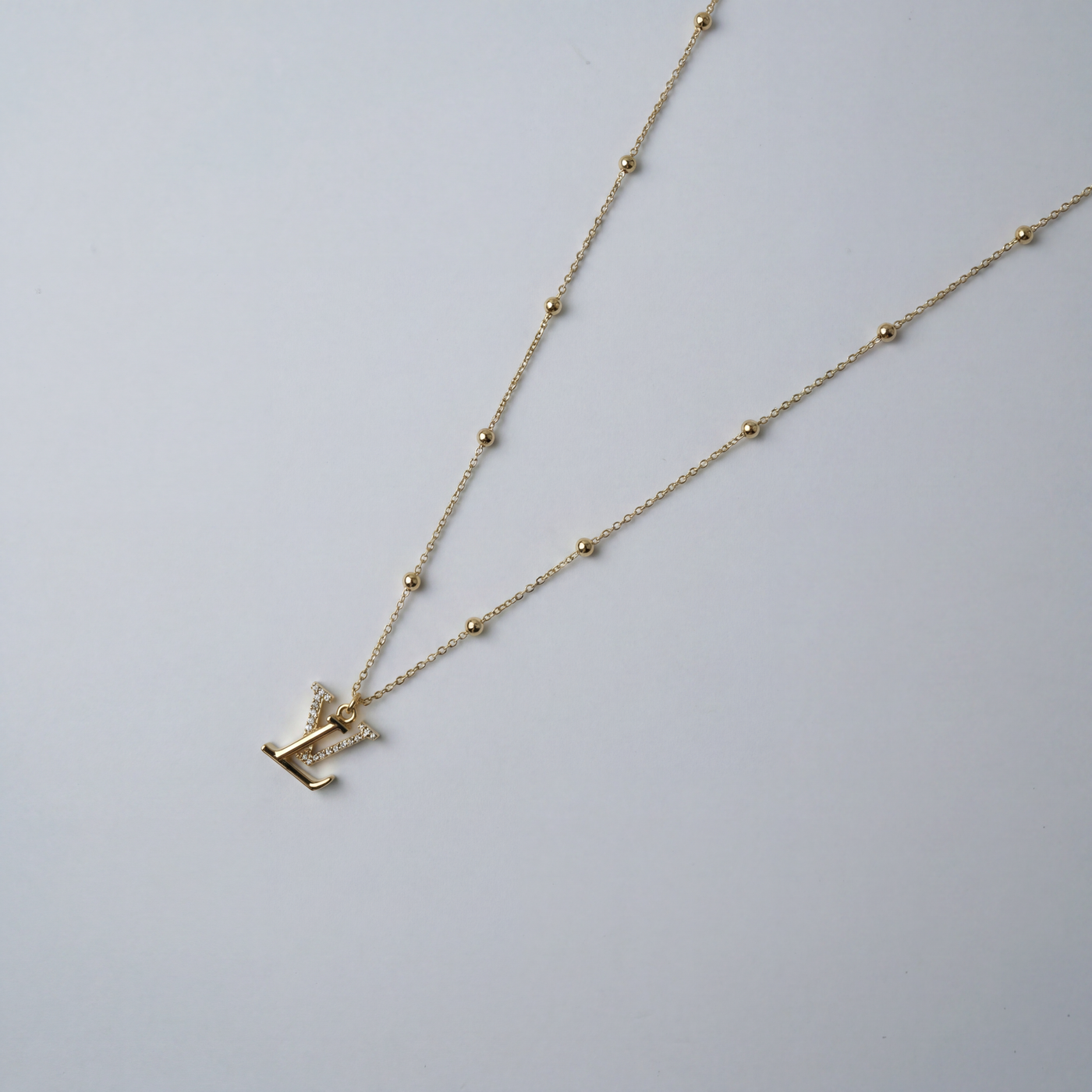 Reworked LV Iconic Logo - Necklace