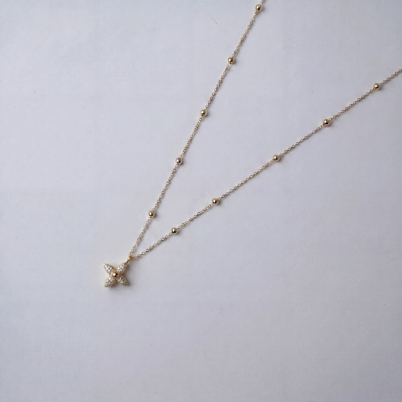 Reworked LV Iconic Flower - Necklace