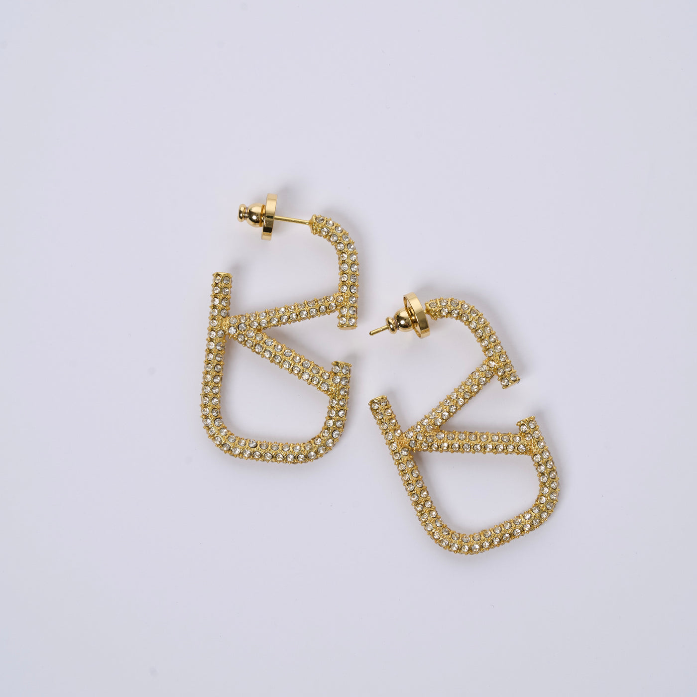 Valentino Strass Hoops 'XL' - Earrings