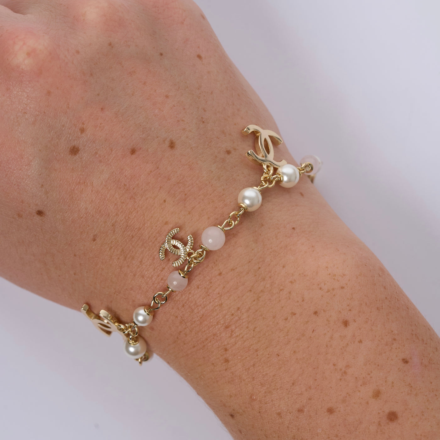 Reworked Chanel Ivory Beads - Bracelet