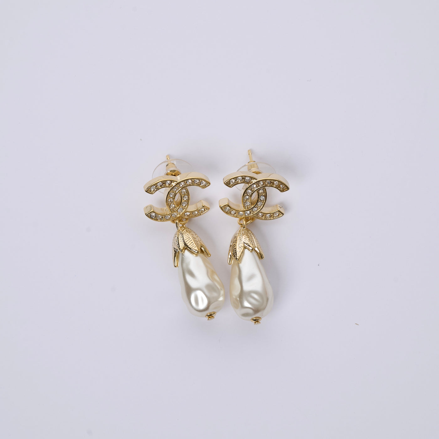 Reworked Chanel Angel Drop - Earrings