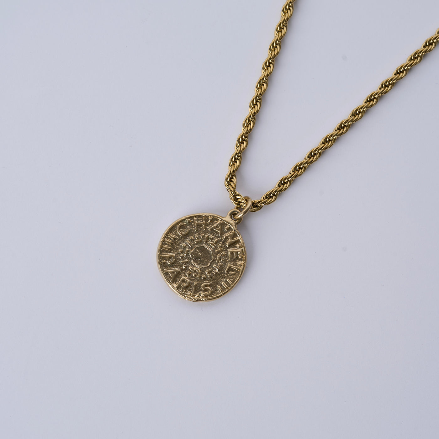 Reworked Chanel Medallion Twisted - Necklace