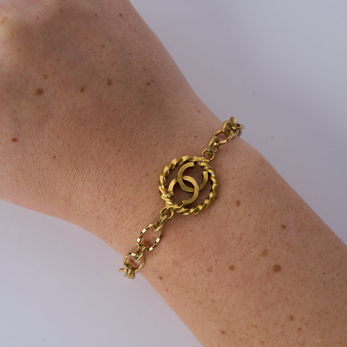 Reworked Chanel Vintage Logo - Bracelet