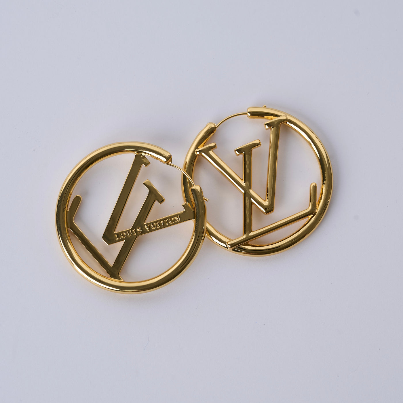Reworked LV Side Hoop - Earrings