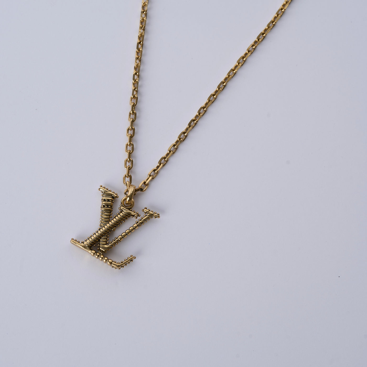 Reworked LV Gold Vintage Bold - Necklace