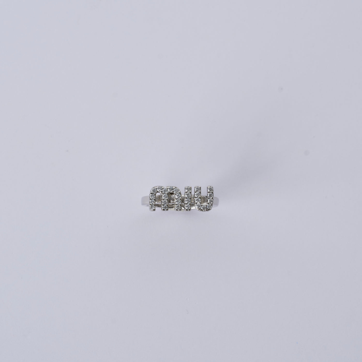Reworked MiuMiu Silver Spellout - Ring