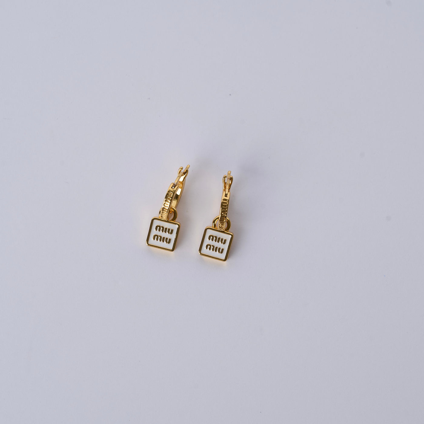 Reworked MiuMiu Gold Hoop - Earrings