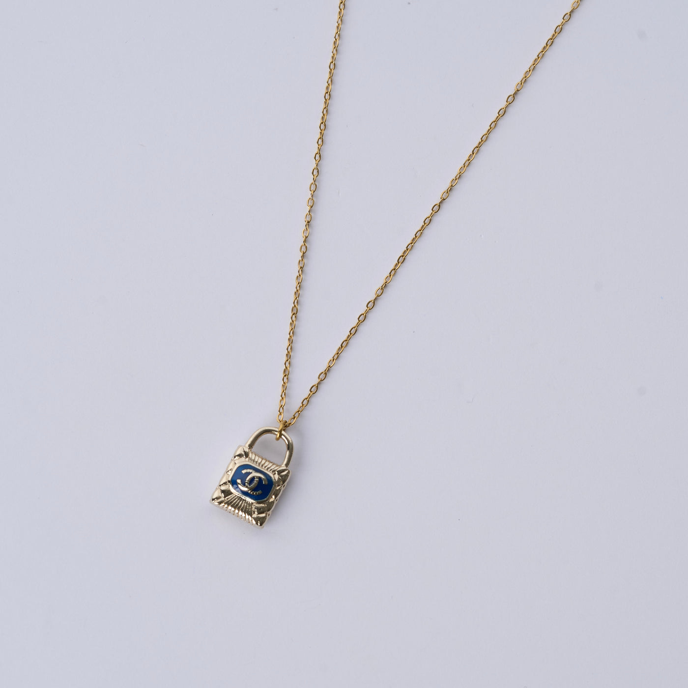 Reworked Chanel Lock  - Necklace